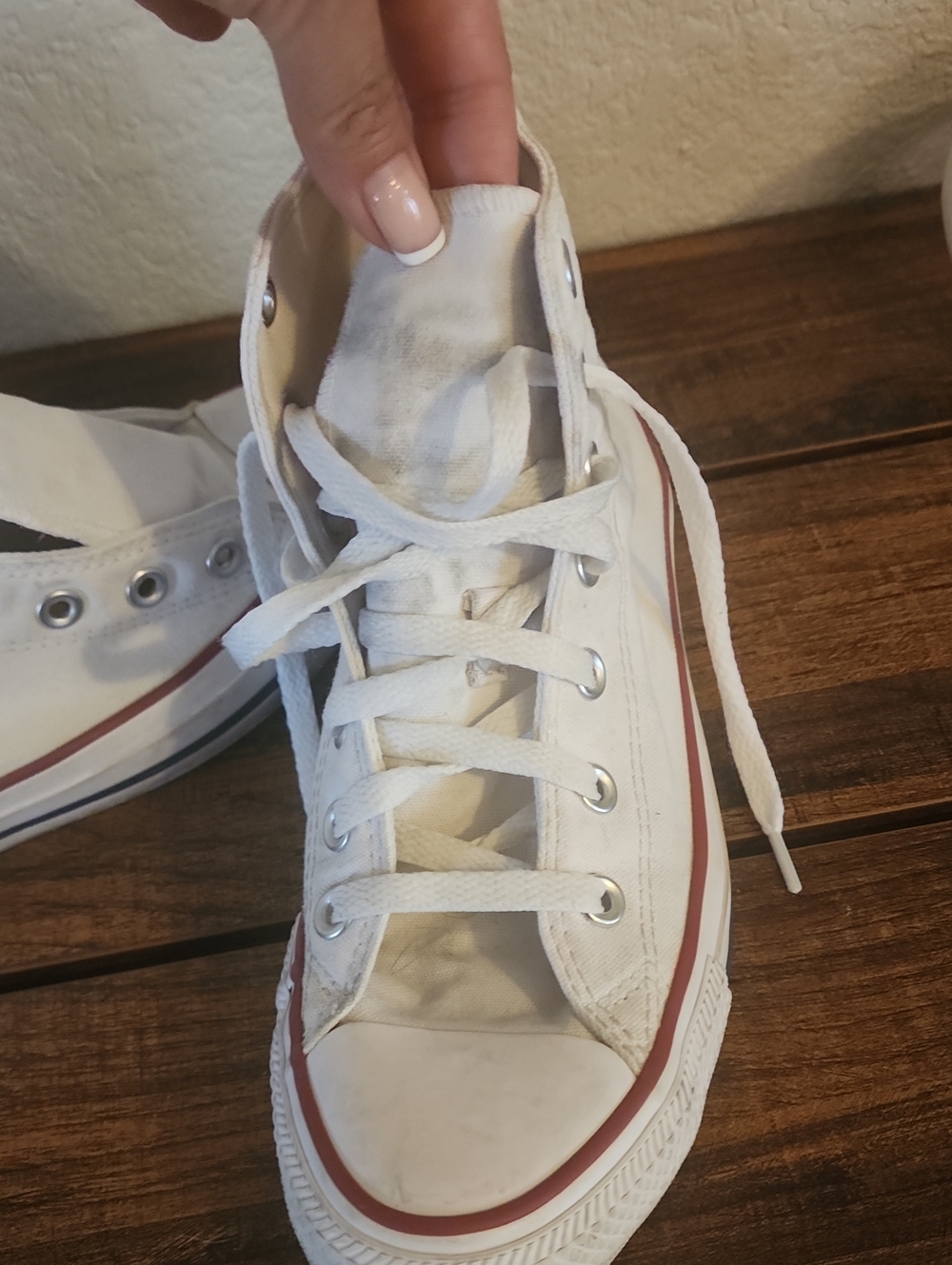 Converse-Classic White High-Top Canvas Sneakers - Women - Picture 5 of 8